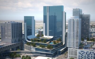 Plans Were Presented to the FAA for a Large-Scale Project at the Miami Arena Site